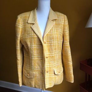 Vintage 1970s Chanel Creations yellow jacket